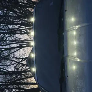 Solar Car Roof RGB Strobe Light With Remote Control Cab Signal Lamp Wireless No Punch LED Truck Pickup Warning Lights for Camping Enhanced Night Visibility & Interior Lighting