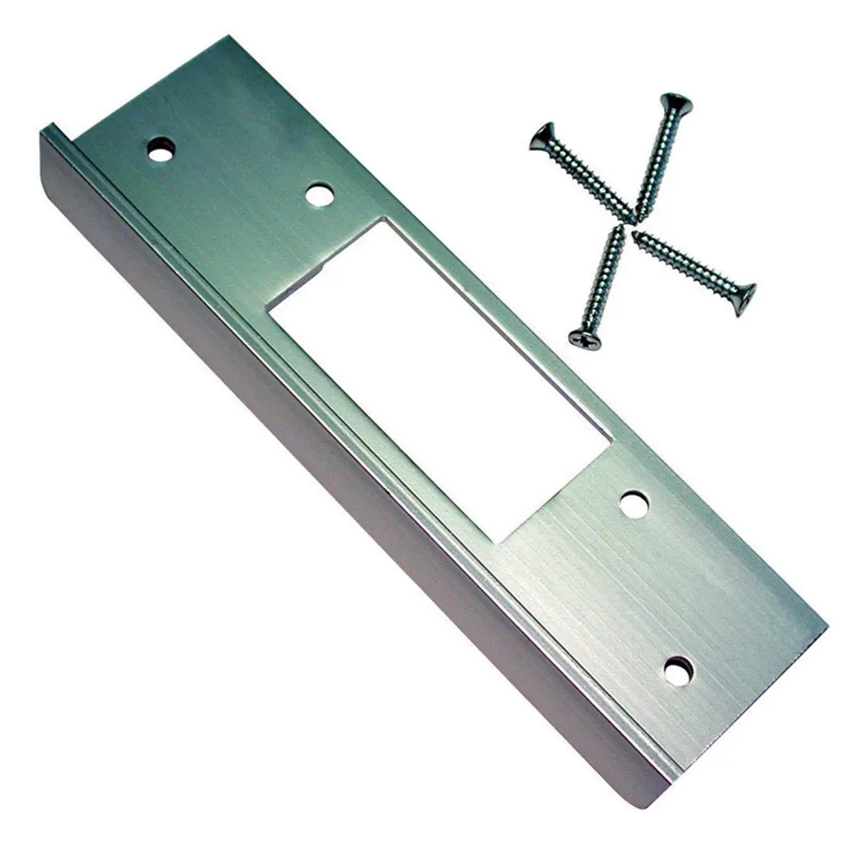 Barton Kramer 5494786 Satin Silver Aluminium Guard-A-Latch, 7.8 in High Quality Garden Door Hardware with Enhanced Durability, Jimmy Proof Deadbolt
