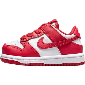 Toddler's Nike Dunk Low White/University Red-White (FB9107 119)