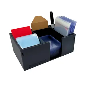 Card Ship Station - Trading Card Sleeve, Toploader, Semi-Rigid, etc. Organizer TCG, Sports Cards double-sleeved Large Capacity Card Organizer Case Hard Plastic Top Loaders
