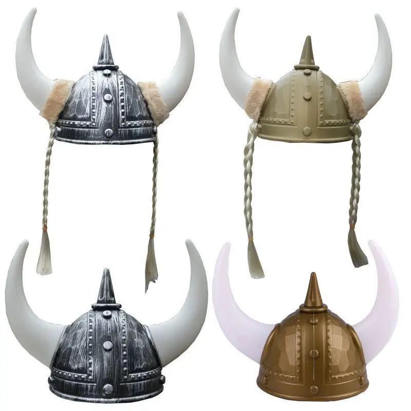 1pcs Bull Horn Hat, Pirate Viking Hat, Ancient Roman Warrior Hat, Samurai Helmet, Festival Party Accessory, Costume Headgear, Party Hats