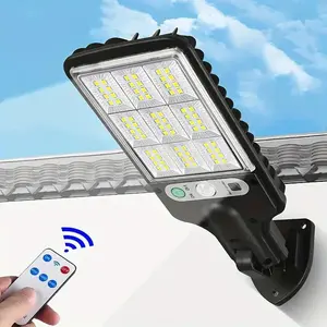 Solar Powered Wall Light, 1 Count Human Body Induction Garden Light with Remote Control, LED Wall Light, Wireless Wall Lights, Waterproof Garden Light, Lighting Fixtures, Solar Light Outdoor