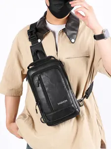 Men's Crossbody Bag, Fashionable Simple Casual Retro Design, Adjustable Shoulder Strap, Daily Commuting Work School Use, Crossbody Shoulder Bags