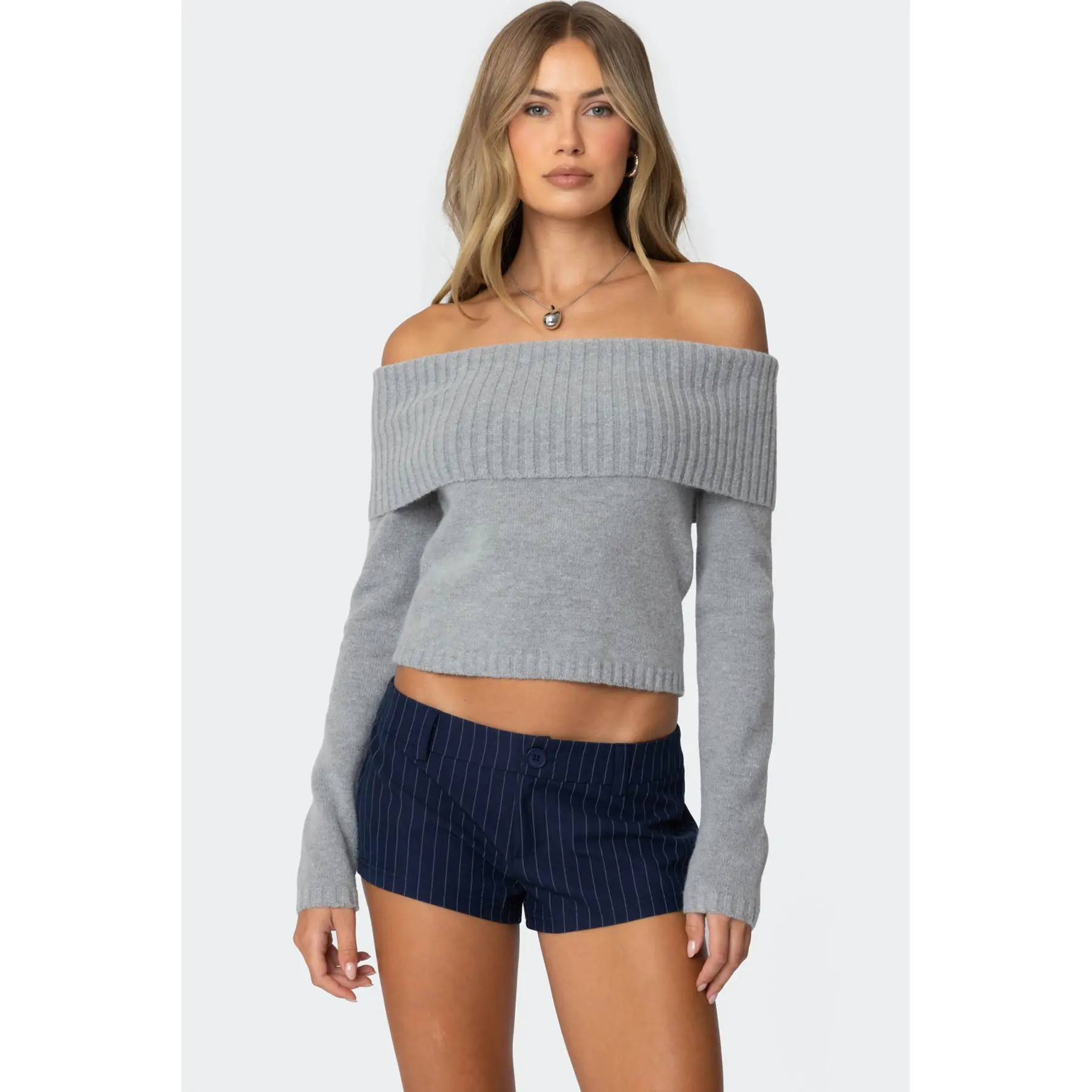 Tamara Fold Over Knit Top