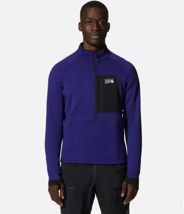 Mountain Hardwear Men's Polartec Power Grid Half Zip Jacket Size S - XXL