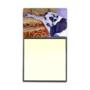 212 MAIN Harlequin Natural Great Dane Refillable Sticky Note Holder, 3x3 in Postit Note Dispenser