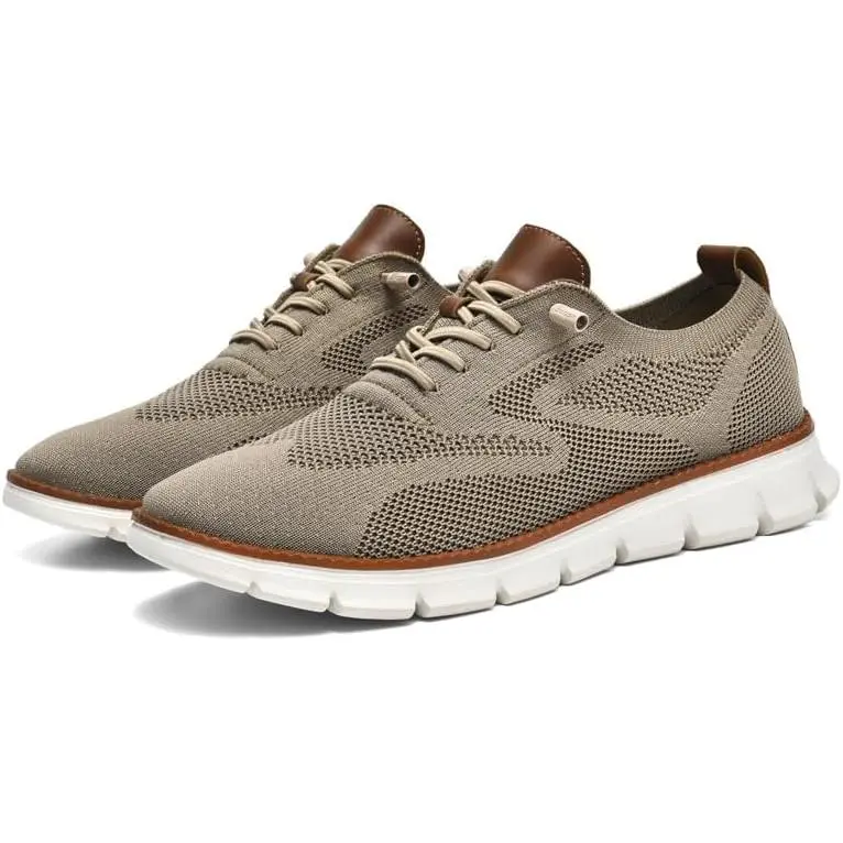 2026 New fashion Shoes for Men Comfortable Dress Shoes for Men Oxfords Lace-Up Lightweight Casual Walking Shoes Mens wearbreeze Shoes Breeze Urban Shoes Breathable Upper