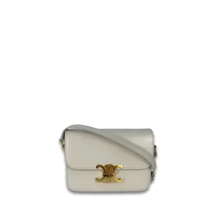 Pre-owned Celine calfskin leather Shoulder Bags Teen Triomphe S SL 1284