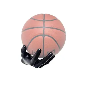 Handmade Basketball Holder, Wall-Mounted Sports Ball Storage Rack, Artistic Design Organiser for Man Cave & Gift Ideas