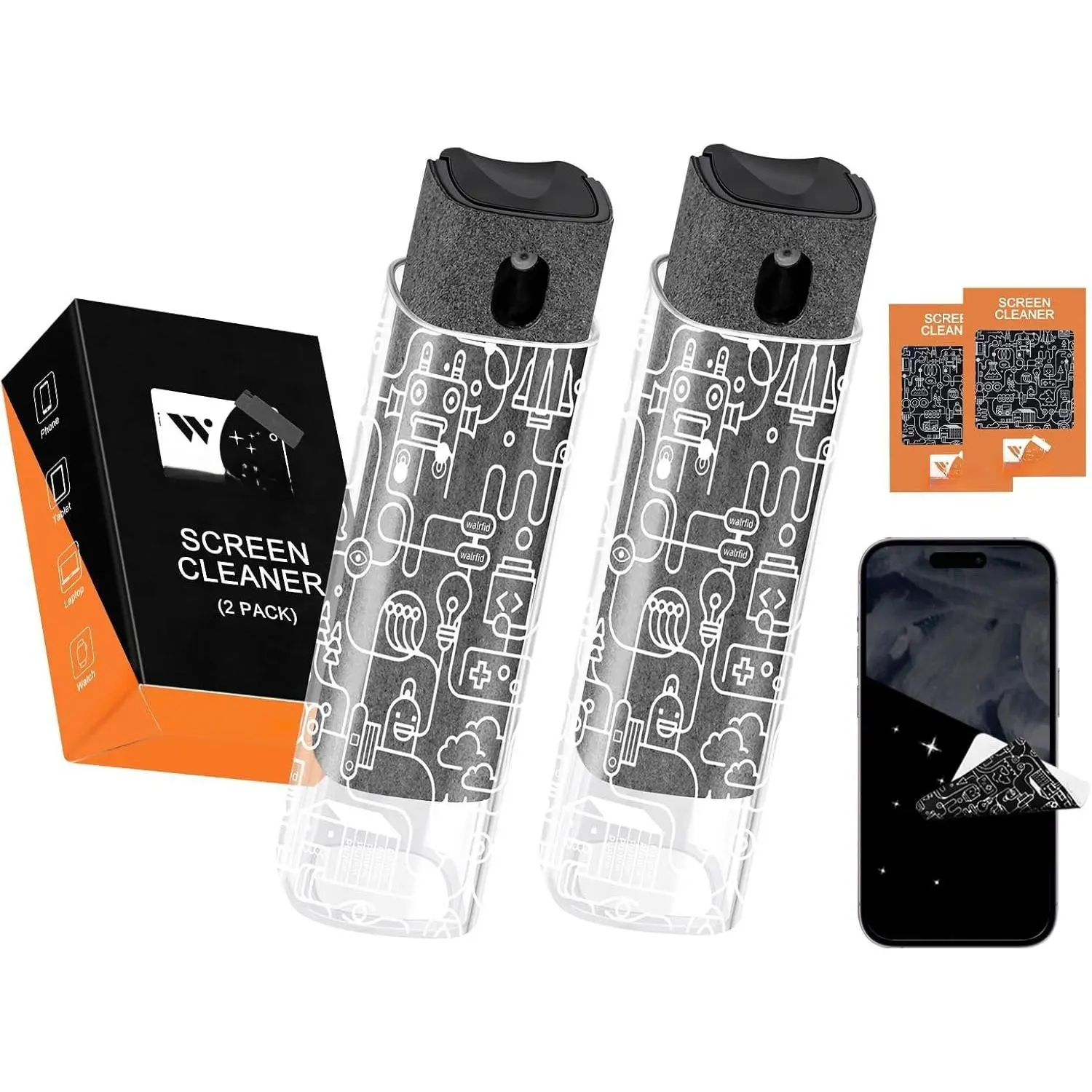 Graffiti Grey & Grey