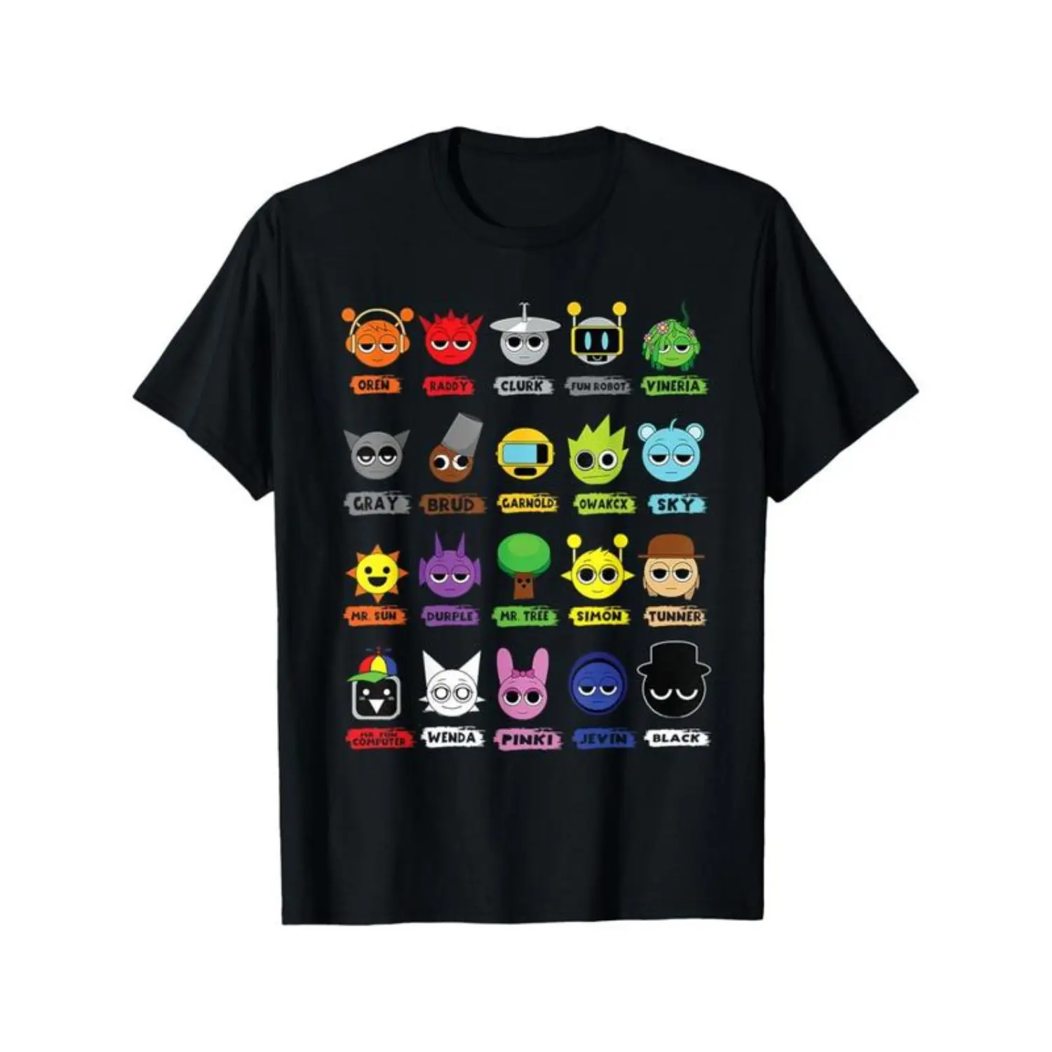Unisex Cartoon Graphic T-Shirt, 100% Cotton Crew Neck Top for Men & Women, Soft Breathable Quick-Dry Fabric, OEKO-TEX Certified, S, Xxxxl, Classic, All Sizes Available