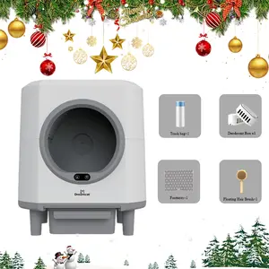 Dreamcat Smart Cat Litter Box, Hands-Free Self-Cleaning, Large-Capacity, Odor-Free, APP Control, Multi-Cat Home, Modern Design, Includes Floating Brush & Aroma Box