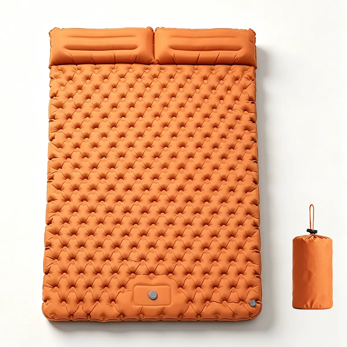 Waterproof 2-Person Self-Inflating Sleeping Mat, Nylon TPU Camping Pad with Built-in Pump, Ultra-Light Backpacking Mat, Multiple Colors