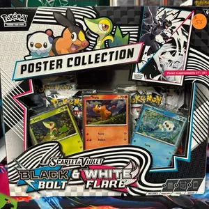 Pokémon Scarlet and Violet Black Bolt and White Flare Poster Collection
