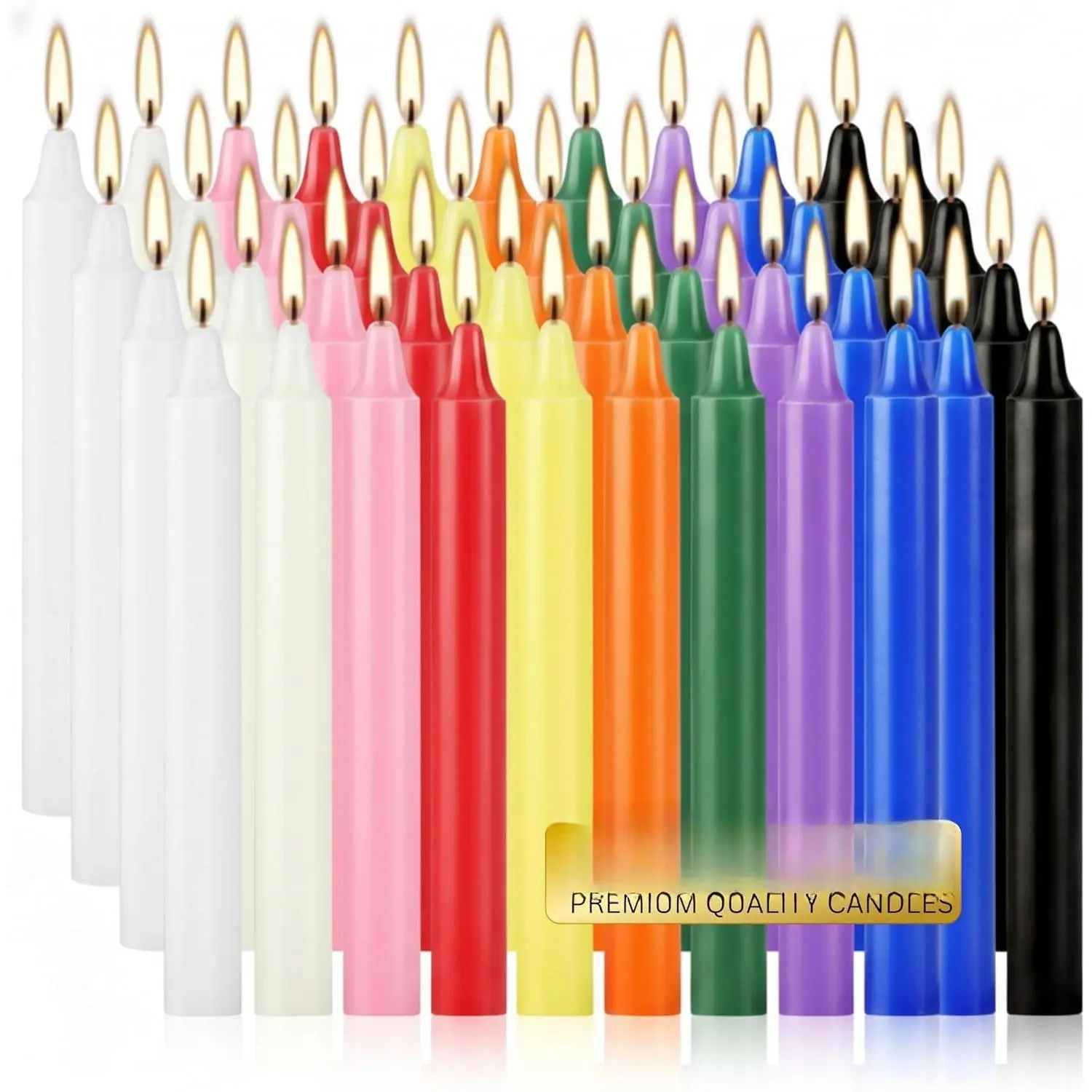 Mini Spell Chime Mini Spell Chime Taper Candle Set of 20, 4 Inch Tall Unscented Rituals Candles for Altar Meditation Supplies RitualsTaper Candle (Multicolor, Set of 20)