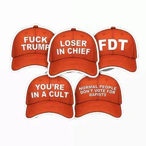 Anti Trump Variety Sticker Pack 5, Anti Tariff Stickers, Anti Maga Hat Stickers, You're In A Cult Sticker, Anti Fascist Anti Racist, Liberal