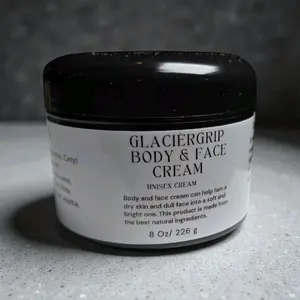 GlacierGrip Unisex 72 Hydrating Body and Face Cream Dermatologically Tested Paraben-Free Cruelty-Free Formula with Shea Butter & Aloe Vera for Sensitive Skin Gentle Smooth Moisturizer Scented Moisture Daily Fragrance