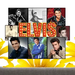 Elvis 20 oz Tumbler - Featuring Iconic Images and Signature Design