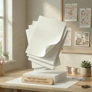 AKEYDIY Sublimation Paper 8.3x11.7 Inches,100 Sheets,Premium Ink Transfer Paper for Mugs, Tumblers, T-Shirts, Works with Ceramic, Wood, Metal and More, Stable Transfer Effect, Ideal for Custom Gifts and DIY Craft Lovers