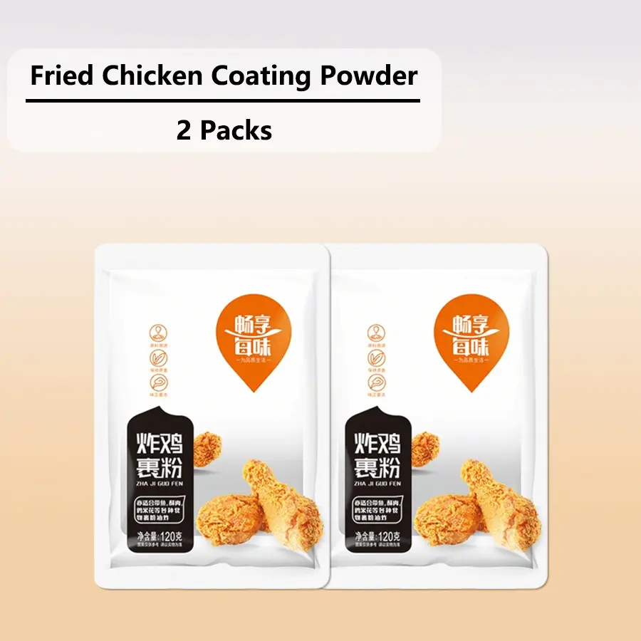 Crispy Southern Fried Chicken Coating Flour Mix, 2 Packs (8.46oz Total) - Flavorful, Convenient Staple for Fried Chicken Preparation