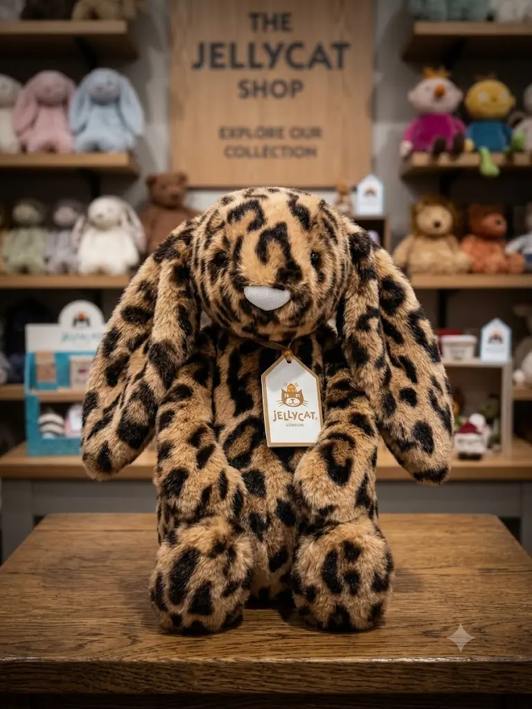 Jellycat Leopard Bunny Soft Stuffed Toy - TikTok Viral Pick, Free Shipping, Bonus Jellycat Keychain
