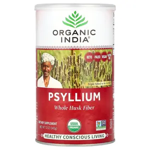 Organic India Psyllium, Whole Husk Fiber, 12 oz (340 g)
