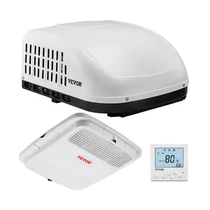 【Spotlight Day】VEVOR RV Air Conditioner, 13500 BTU Non-Ducted Rooftop RV AC Unit, 65 dB Quiet Design, Including Air Distribution Box, Operation Panel and Installation Hardware, for Campers, Vans, Trailers, White