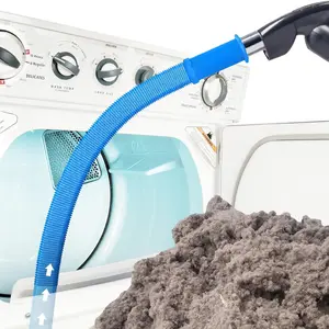 Dryer Vent Cleaner Kit Dryer Lint Vacuum Attachment, Quickly Lint Remover Cleaning Supplies, Dryer Vent Vacuum Hose Cleaning Tools, Blue