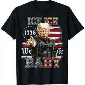 Vintage Ice Ice Baby Funny Trump T-Shirt