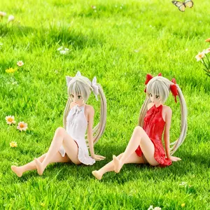 Summer Beauty Girl PVC Figure Cake Decoration Accessories, Cake Decorating Supplies, Baking Sitting Pose Girl Cartoon Collection Toy, Ideal Holiday Gift