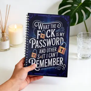 Spiral Bound Password Keeper Notebook - Office Accessories for Websites, Emails, Usernames, Passwords & Last Update Dates, Mochi Things Planner, Money Savings Book, Manila Accordion File Organizer, Bible reflection prompt 2026 study supply