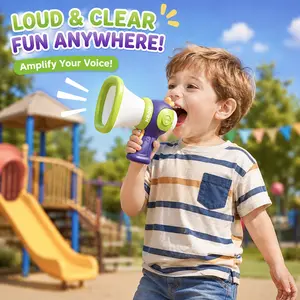 Multi functional speaker toy with the functions of amplifying, voice changing, recording, and music playing features