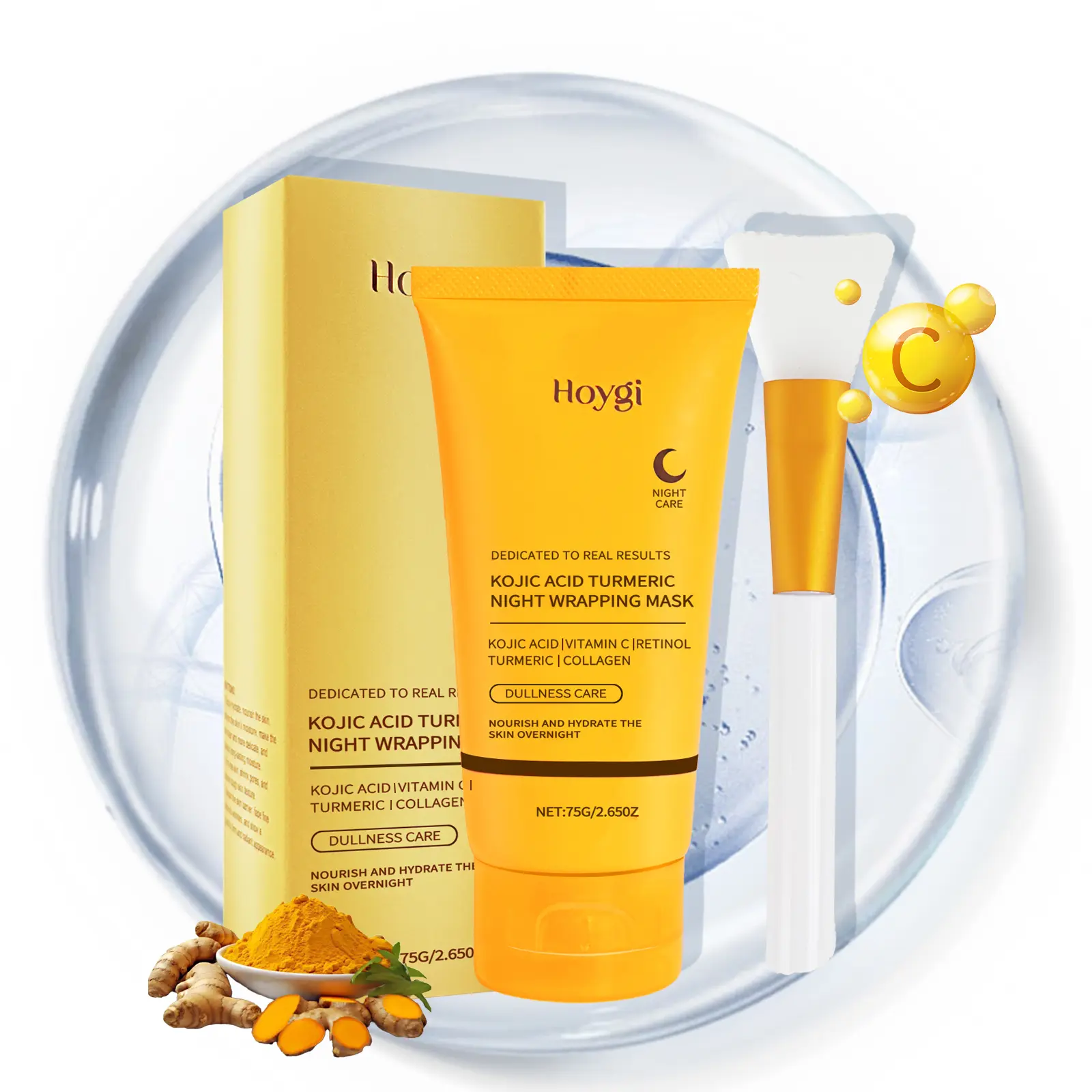 Overnight Rejuvenating Turmeric Night Mask for Intensive Comfort and Glowing Skin