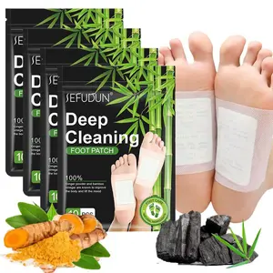 Detox Patches for Feet, Natural Bamboo Charcoal, Ginger & Vinegar Detox Foot Patches | Toxin Removal