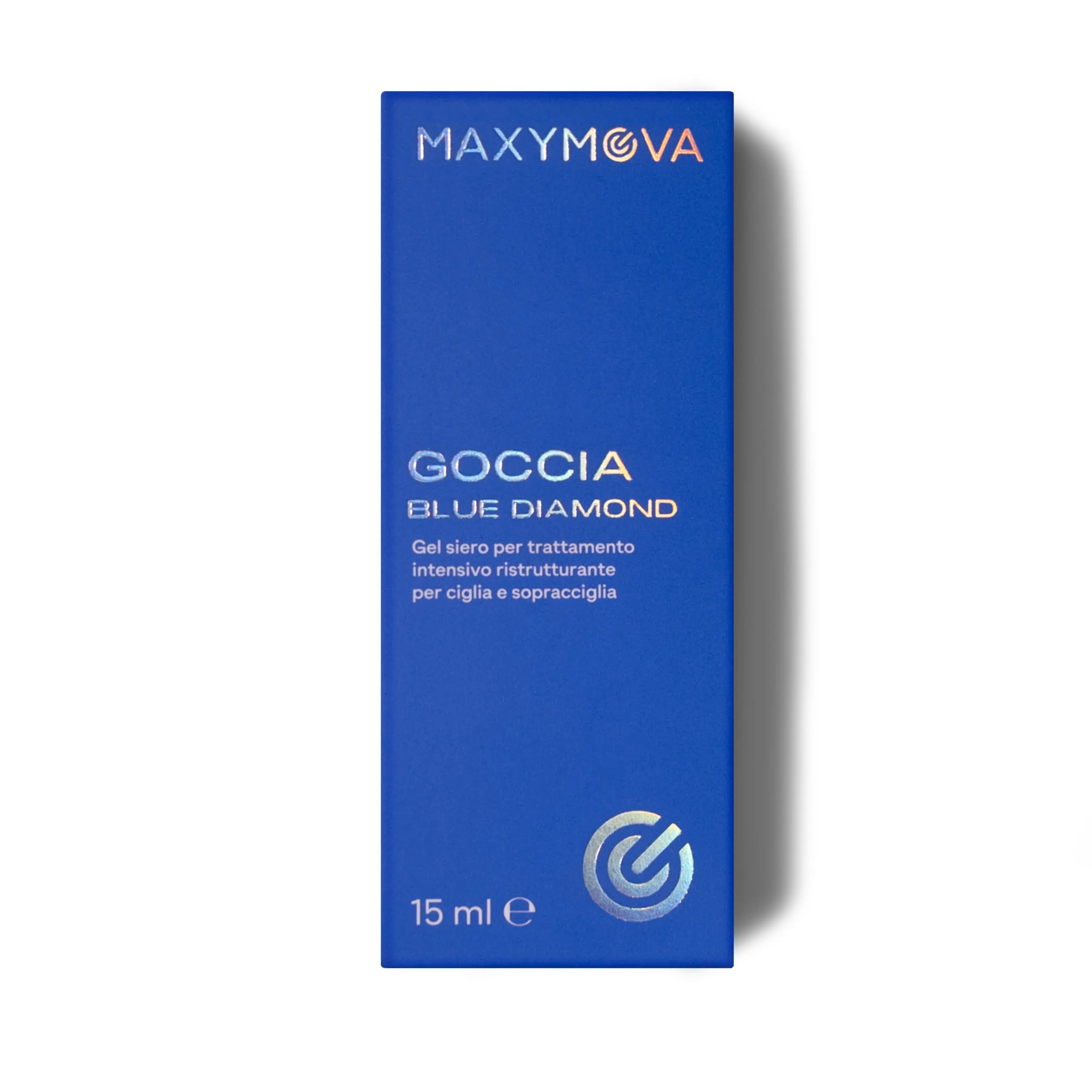Maxymova Goccia Blue Diamond 15ml Restructuring Serum for Lamination Treatment Nourishes Moisturizes and Increases Shine of Lashes and Brows