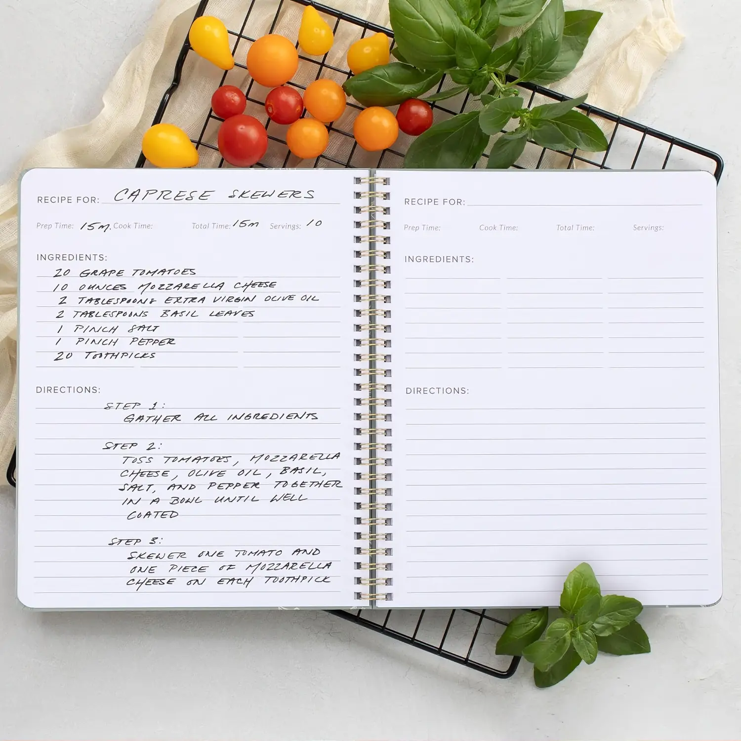 Elegant Recipe Book for 100+ Cherished Meals - Spacious 8.5 x 11" Notebook to Write In Your Own Recipes - Beautiful Blank Cookbook for Seamless Homemade Dish Planning
