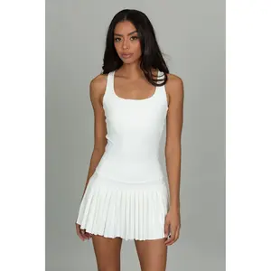 Frost Criss Cross Back Pleated Tennis Dress