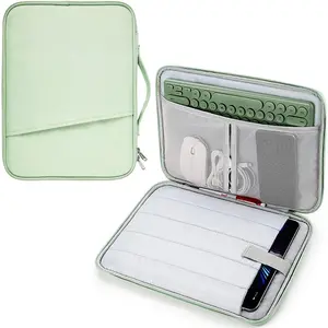 Portable Tablet Bag with Zipper and Compartments, Waterproof and Protective, Suitable for iPad 11-Inch and 13-Inch Pro/air Series