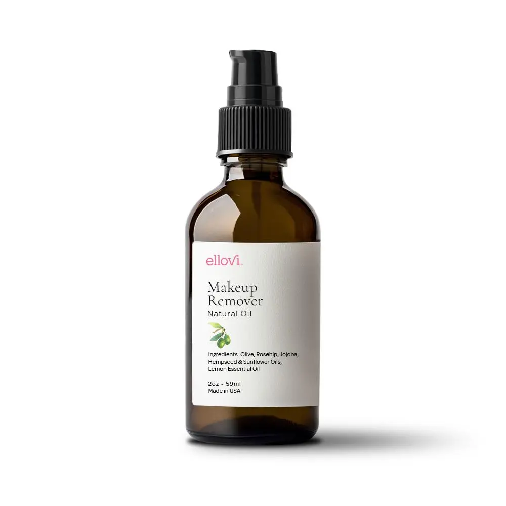 Ellovi Clean Naturally Radiant Skin Makeup Remover 2fl.oz Gentle Oil-Based Formula for Soft Clear Nourished Skin