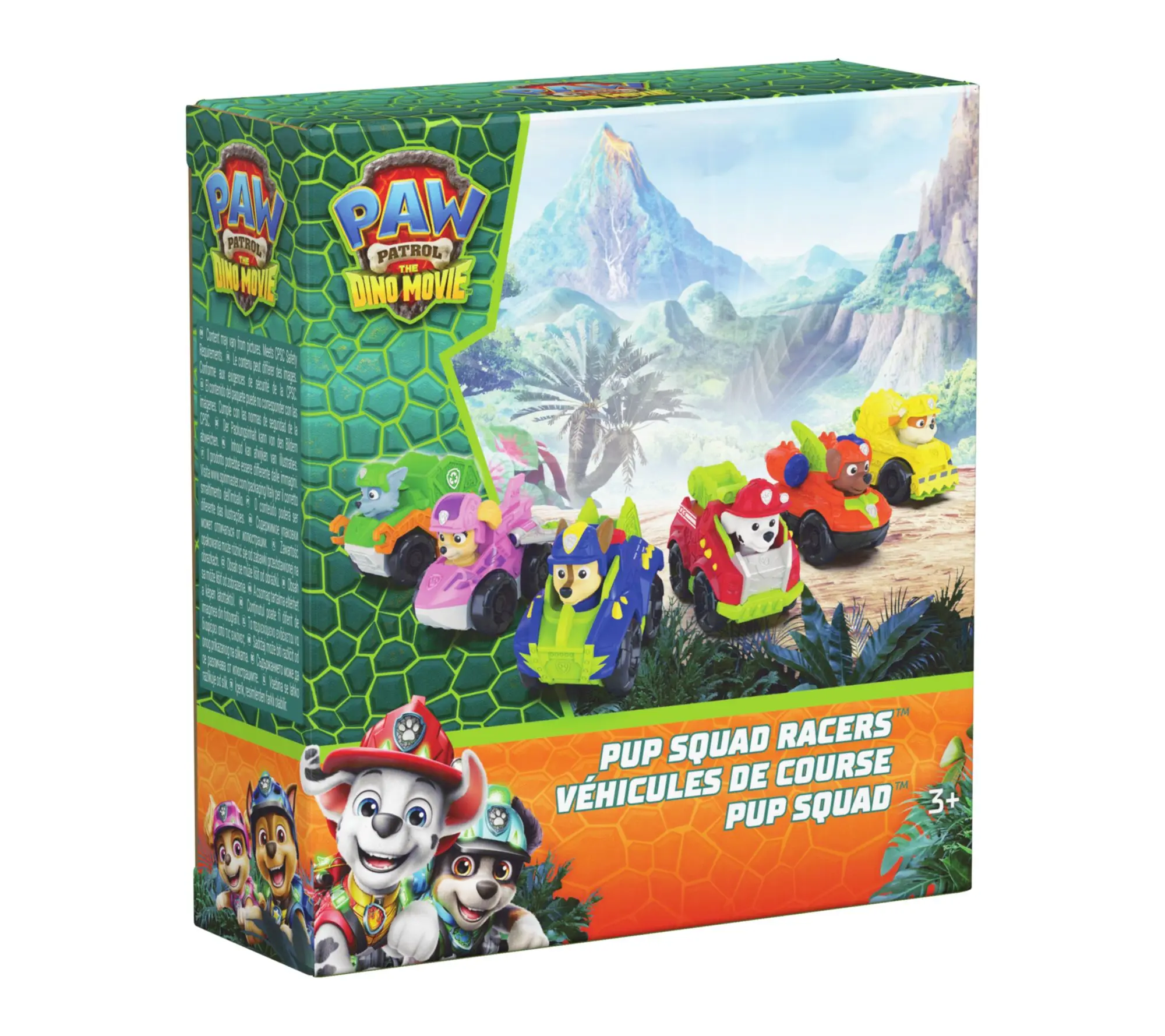 Paw Patrol Dino Squad Racer Multi Pack in Dino Vehicles