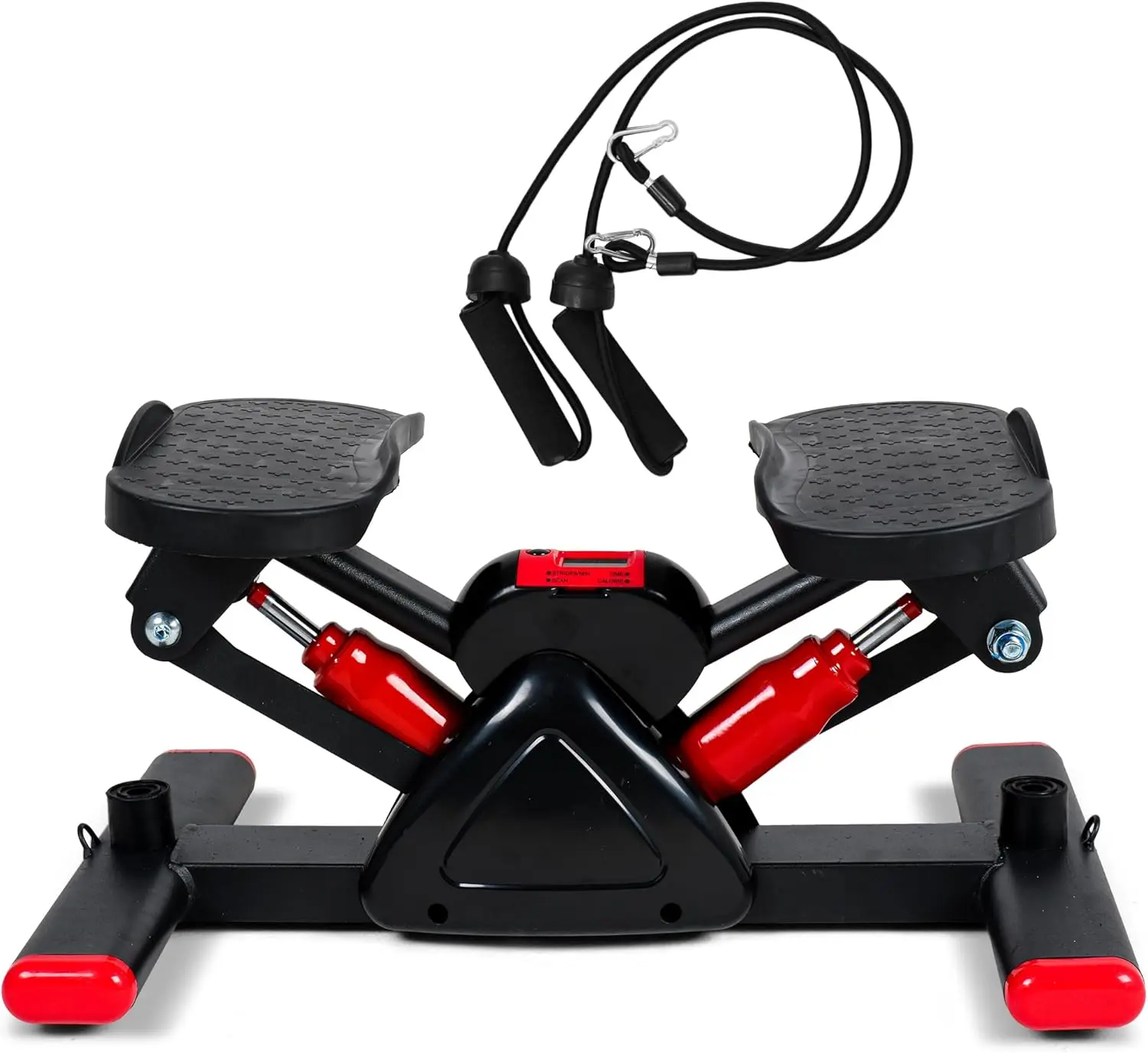 teppers for Exercise Mini Stair Stepper, Cardio Workout Equipment, Twist Stair Stepper with Resistance Bands Up-Down Motion for Full Body Workout Exercise Equipment for Home