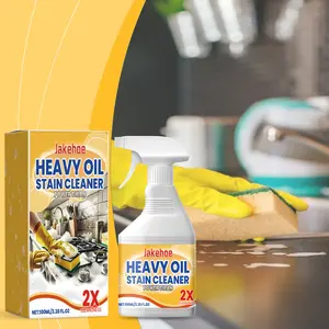 Jakehoe Heavy-Duty Lemon-Scented Multipurpose Cleaner Spray, Oil-Dissolving Stain Remover for Range Hoods, Cooktops, Stove Ovens - Household Home Cleaning Supplies Detergent