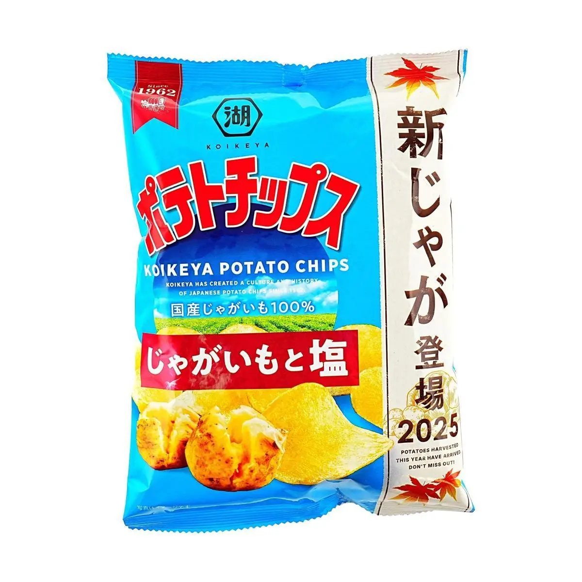KOIKEYA Japanese Salt Potato Chips 55g - Crispy Snack, Authentic Flavor