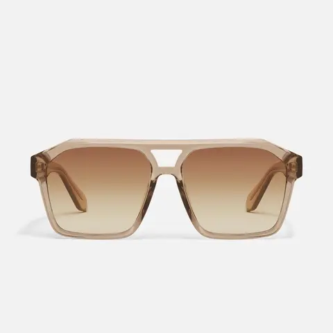 QUAY - SOUNDCHECK Tinted Lens Glasses Rectangular Sunglasses retro aviator modern update