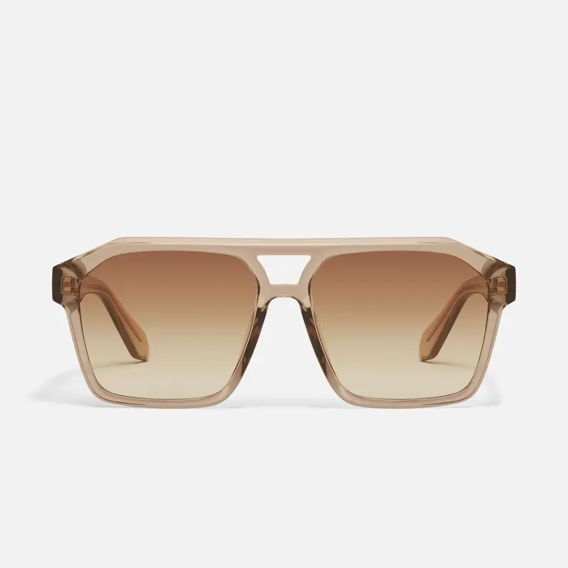 QUAY - SOUNDCHECK Tinted Lens Glasses Rectangular Sunglasses retro aviator modern update