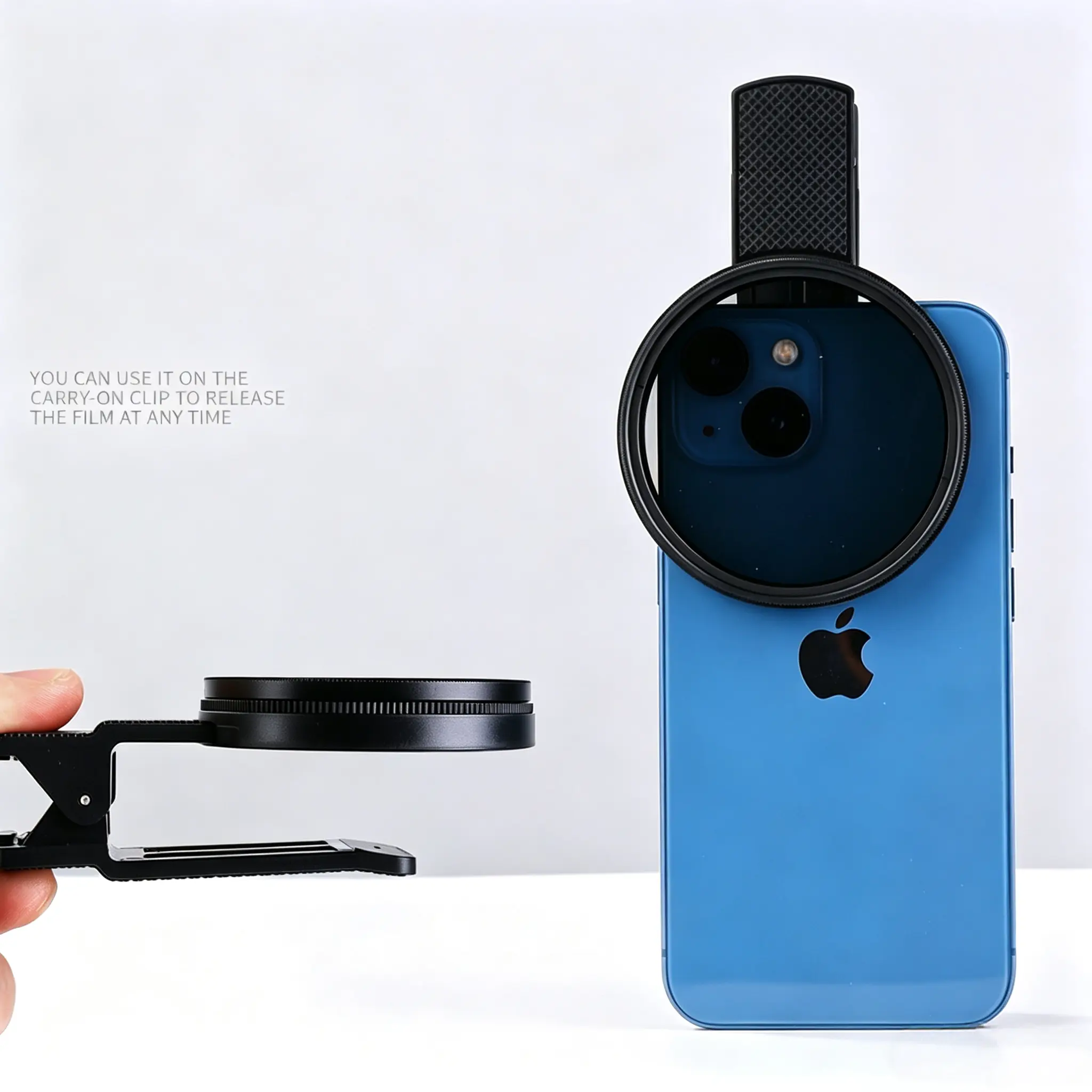 52mm & 67mm Clip-On CPL Polarizer Lens for Mobile Phones, Android Devices, Optical Glass Nano-Coated, Adjustable Polarization, Anti-Glare Camera Accessory for Photographers’ Outdoor Photography (With Pouch+Cloth)