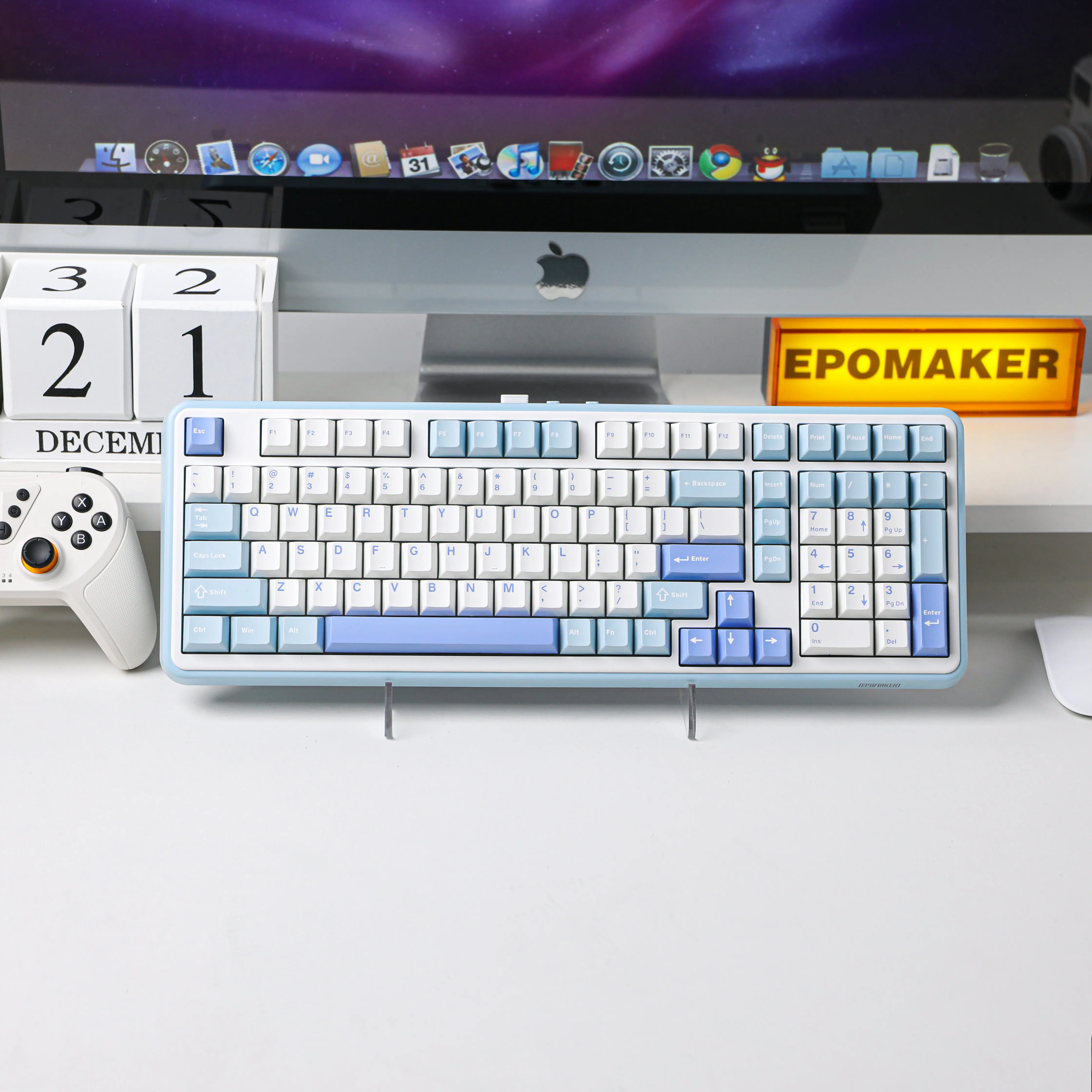 EPOMAKER TH99 96% Gasket-Mounted Wireless Mechanical Keyboard with Numpad, Ergonomic Multifunctional Keyboard for Gaming, 5 Layers of Sound-Dampening Materials, Hot-Swappable, Tri-Mode USB-C/BT 5.0/2.4GHz, Creamy Design, Creamy Keyboard