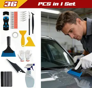 36-piece Large Set For Car Window Film Installation | All Tools Included | Durable ABS Material | Dedicated Glass Protection Film