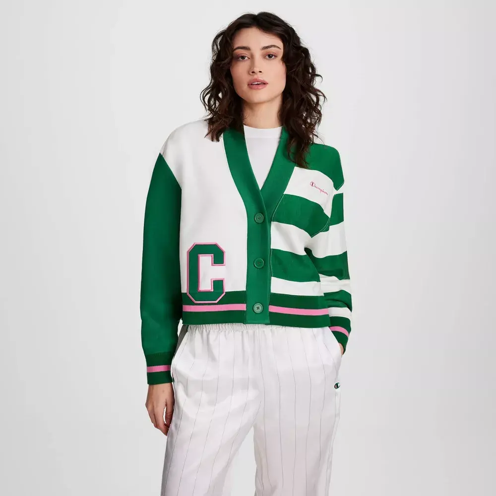 Champion Women's Collegiate Cardigan, Style, Fabric