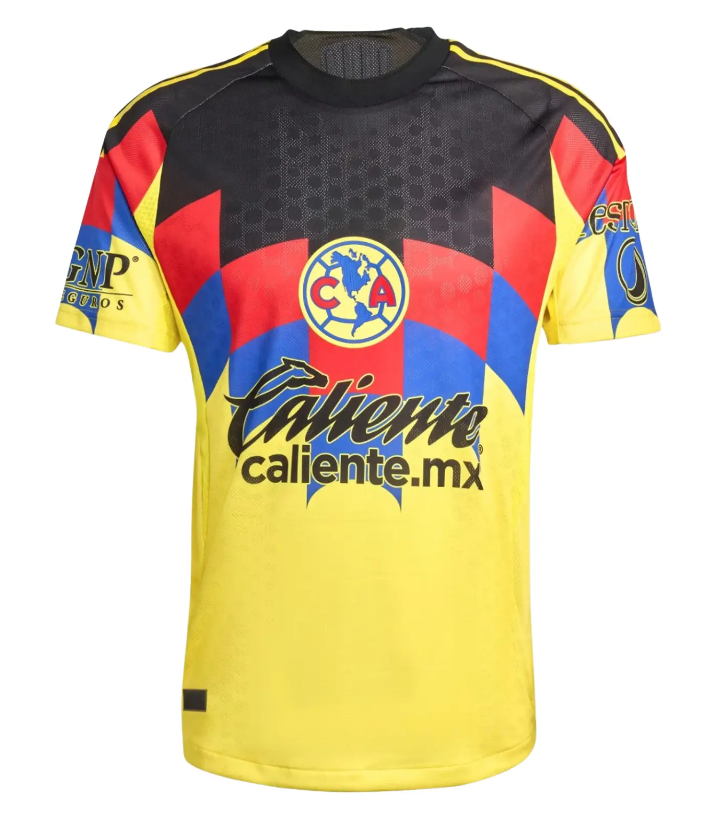2526 Club America Home Yellow Short Sleeve Soccer Jersey